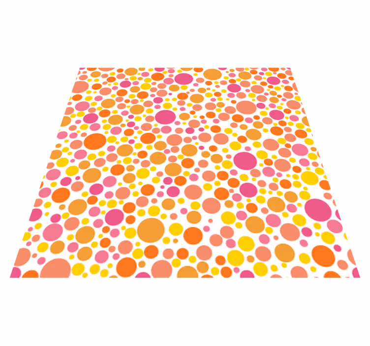 Warm bubbles dining room vinyl carpet - TenStickers