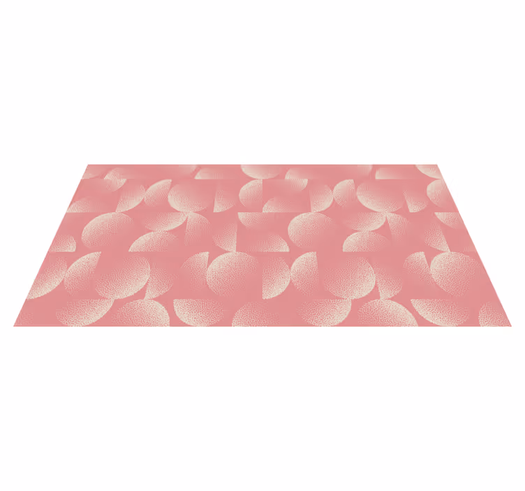 Dining room vinyl carpet in pastel half circles - TenStickers