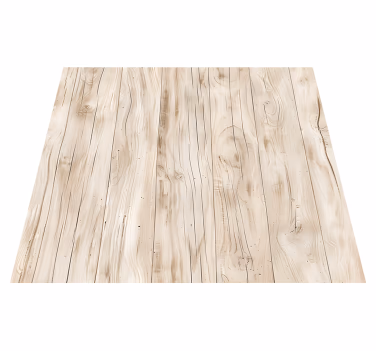 Dining room vinyl carpet light wood table design - TenStickers