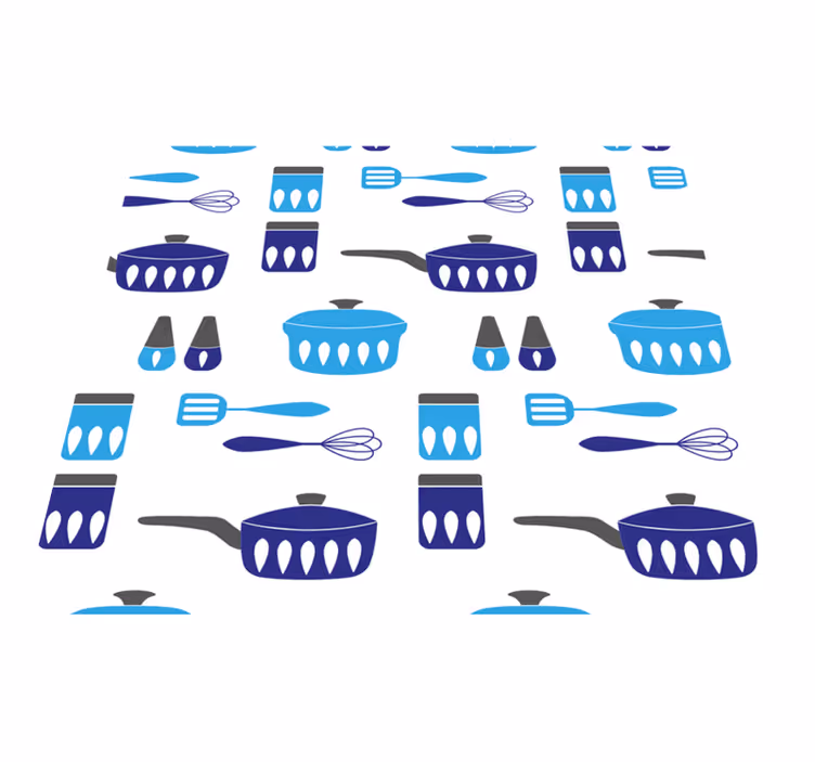 Kitchen vinyl carpet kitchen utensils wallpaper - TenStickers