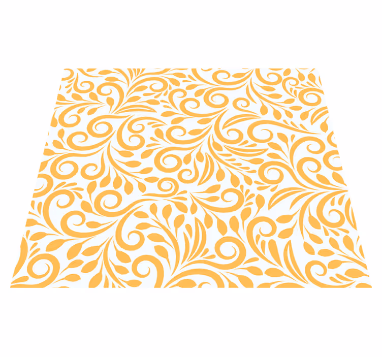 Kitchen vinyl carpet polish yellow flowers - TenStickers