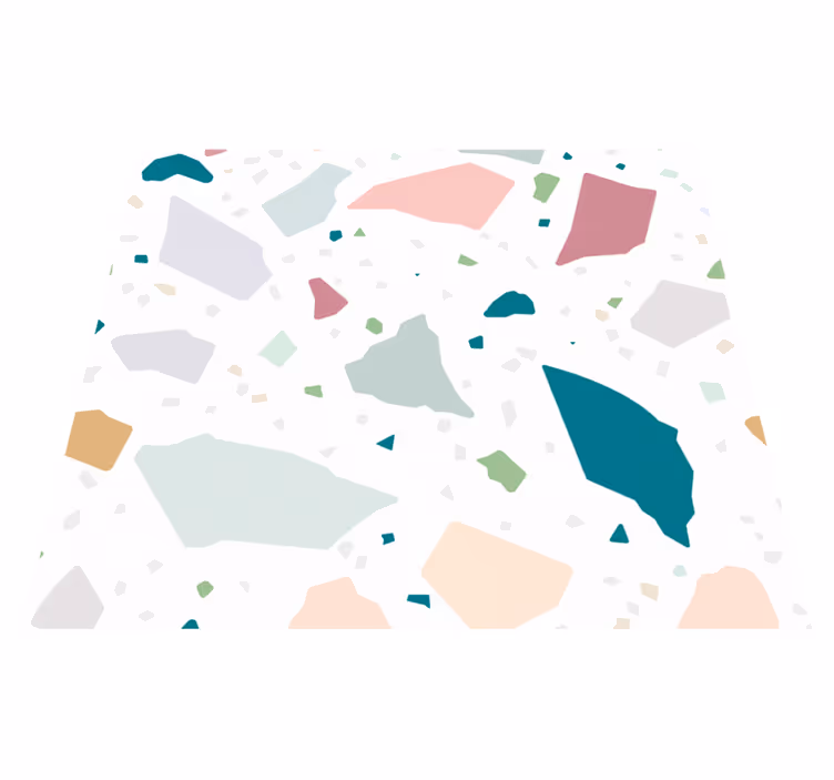 Kitchen vinyl carpet with mediterranean terrazzo design - TenStickers