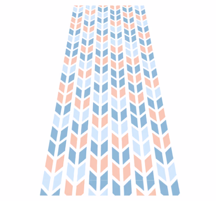 Kitchen vinyl carpet with nordic vertical arrows - TenStickers