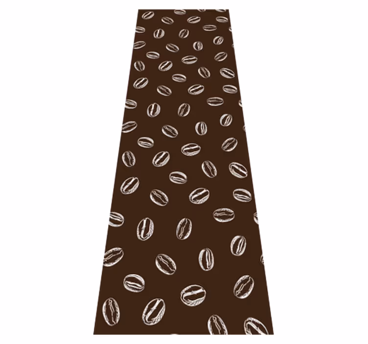 Kitchen vinyl carpet coffee beans seamless design - TenStickers