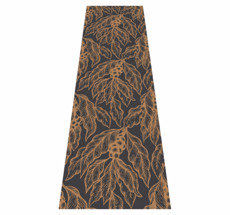 Kitchen vinyl carpet coffee tree branch design - TenStickers