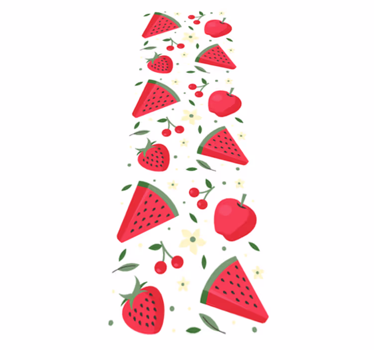 Kitchen vinyl carpet with assorted fruit design - TenStickers