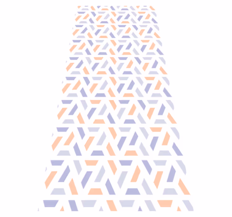 Kitchen vinyl carpet with nordic geometric lines - TenStickers