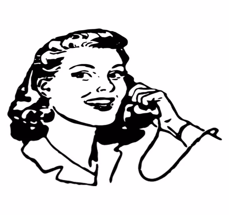 40's style woman bathroom vinyl carpet - TenStickers