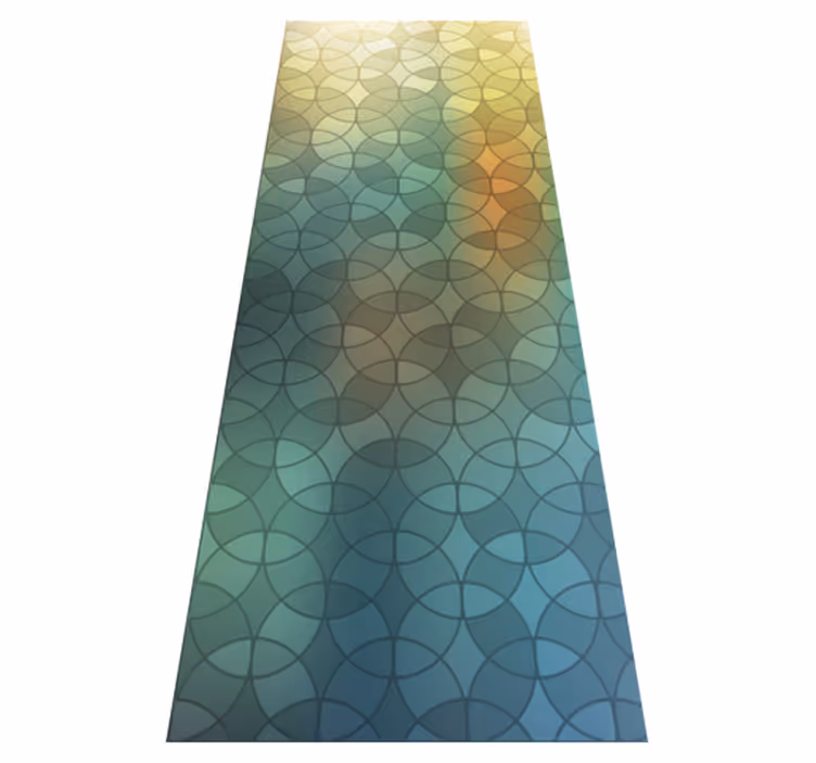 Bathroom vinyl carpet with 3d glass effect design - TenStickers
