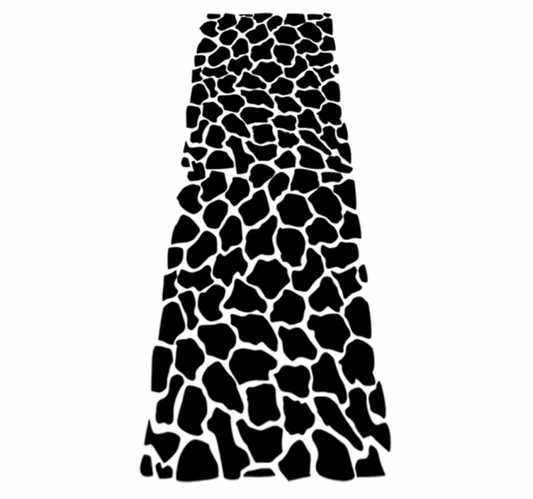 Giraffe print bathroom vinyl carpet - TenStickers