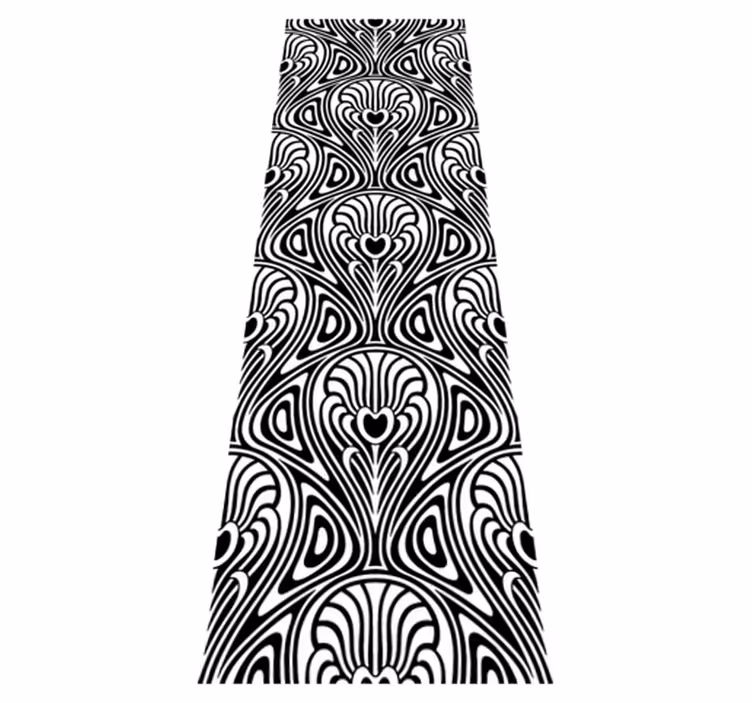 Art nouveau bathroom vinyl carpet - TenStickers