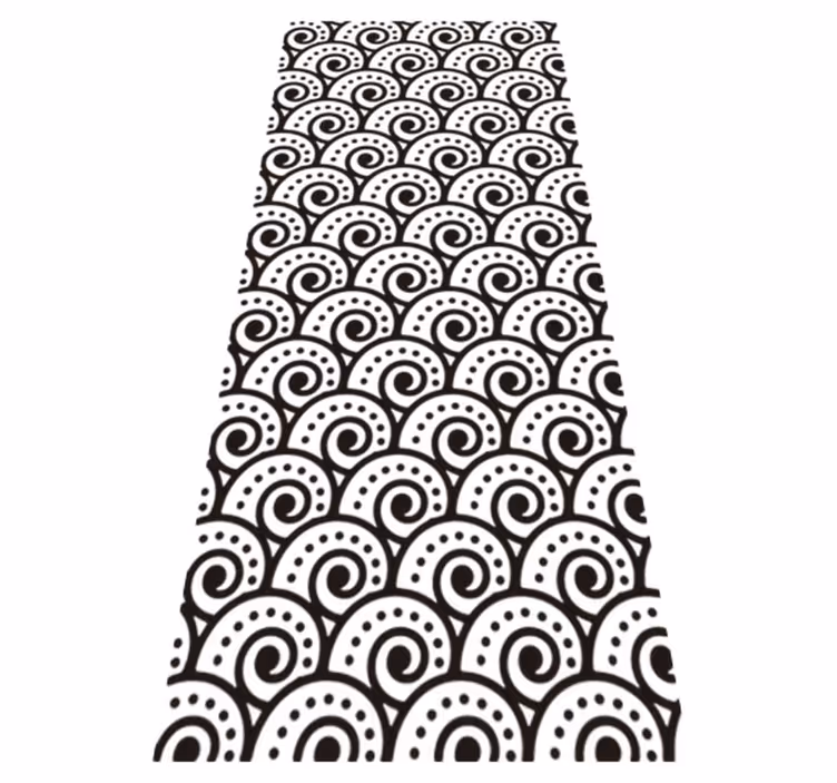 Tsunami effect bathroom vinyl carpet - TenStickers