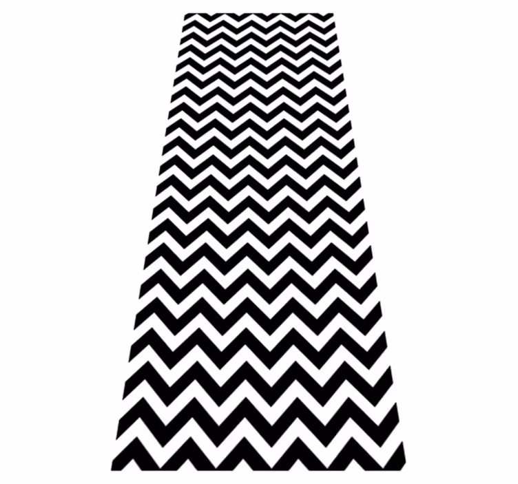 Bathroom vinyl carpet with triangle patterns - TenStickers