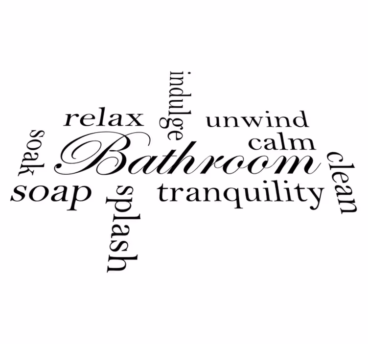 Relaxing bathroom comfort bathroom vinyl carpet - TenStickers