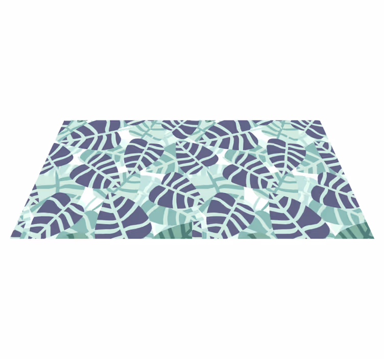 Floral vinyl carpet with vibrant tropical flower design - TenStickers
