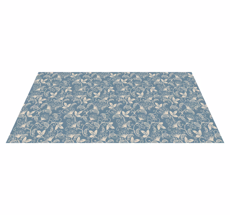 Floral vinyl carpet with flower design - TenStickers