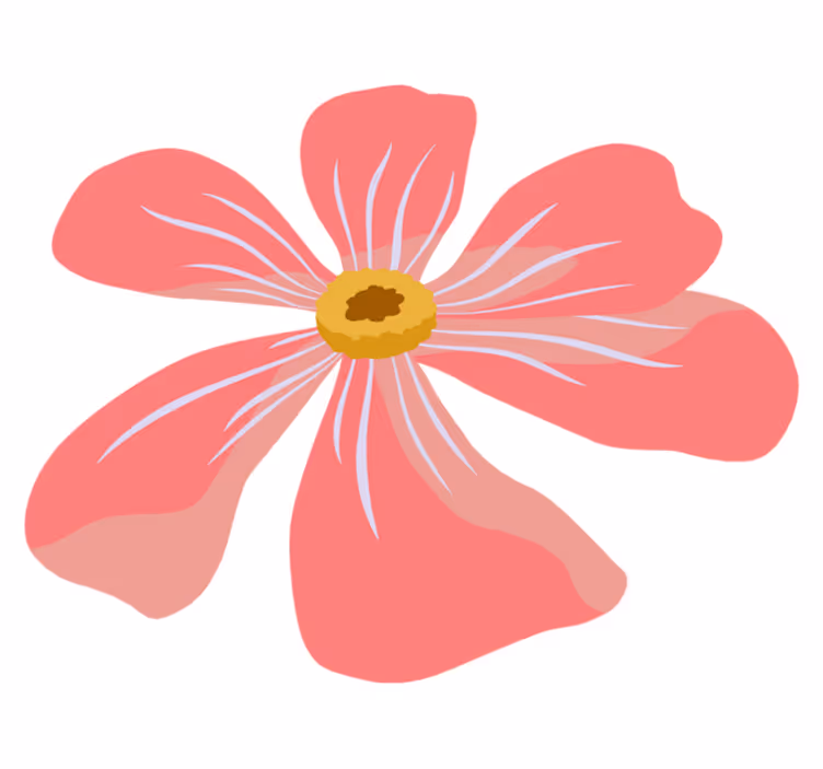 Pink floral design floral vinyl carpet - TenStickers