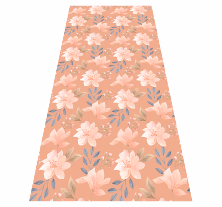 Floral vinyl carpet blossom floral design - TenStickers