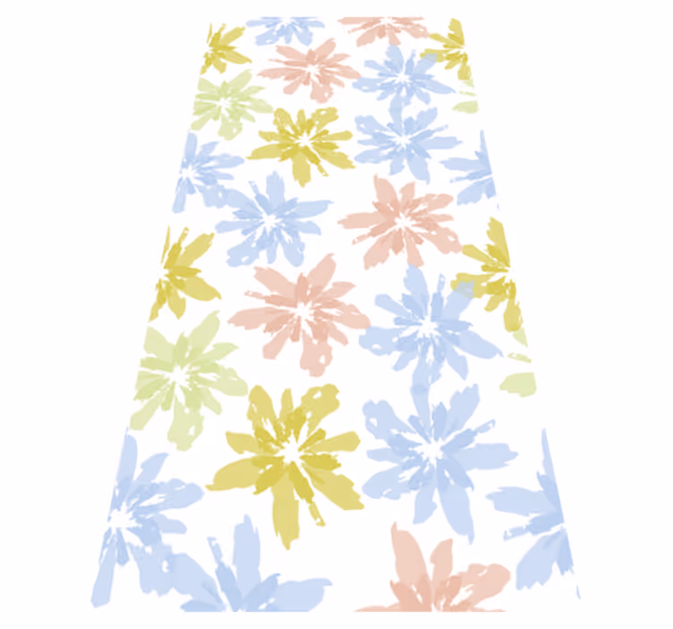 Flower rug floral window sticker - TenStickers