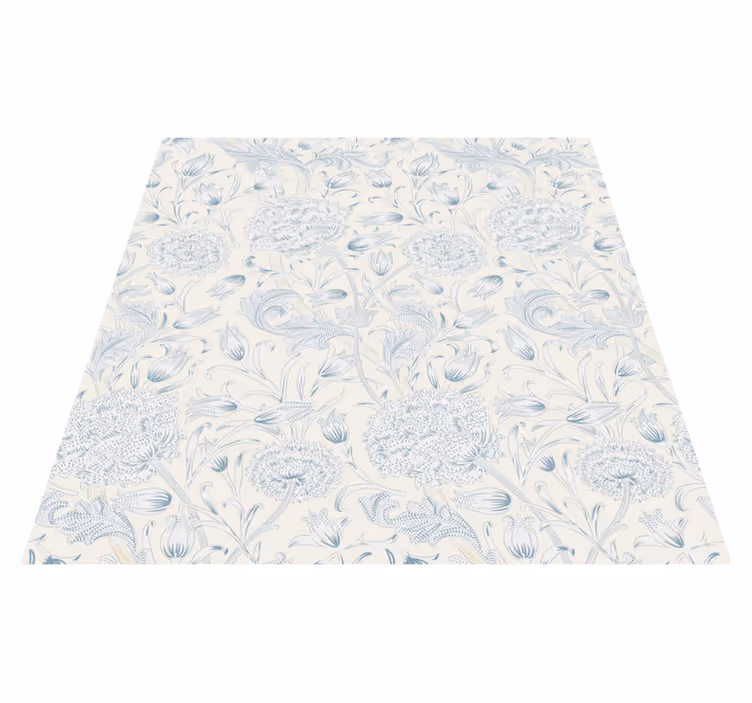 Bedroom vinyl carpet with floral wardrobe design - TenStickers