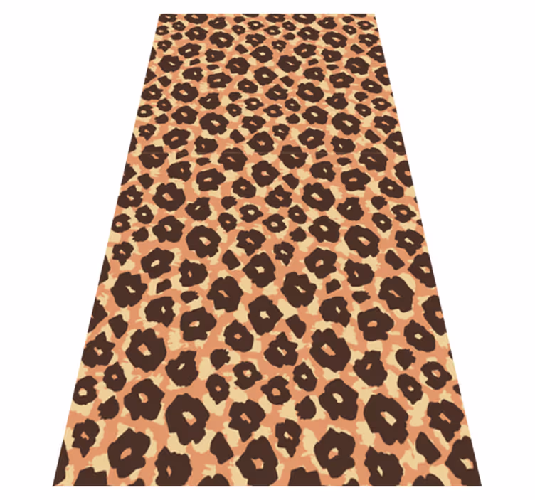 Animal print vinyl carpet in soft leopard design - TenStickers