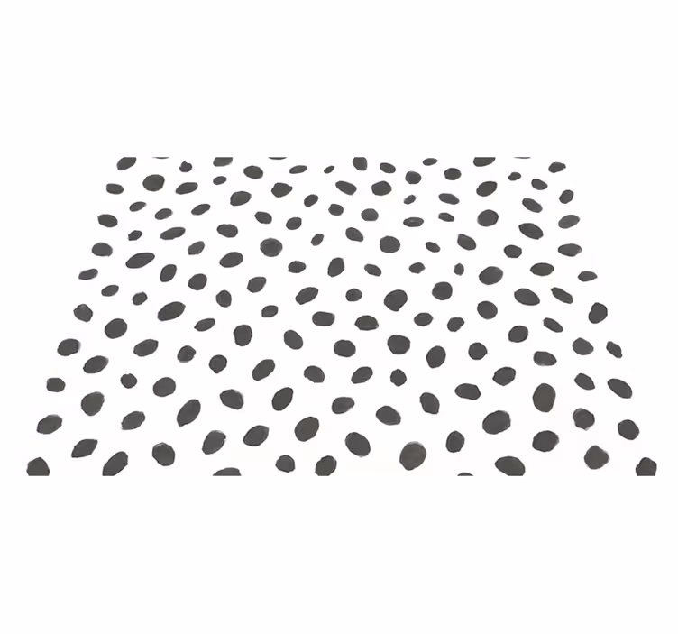 Animal print vinyl carpet in classic dalmatian design - TenStickers