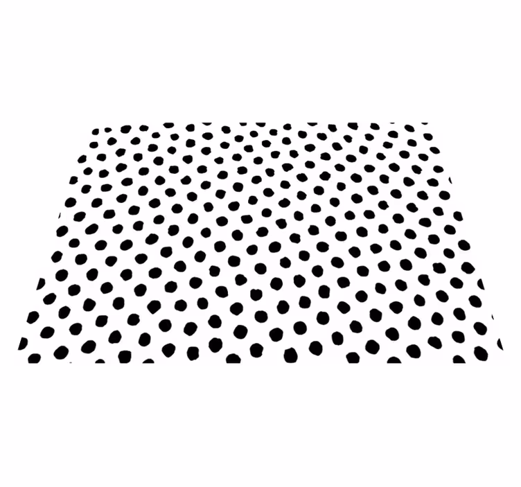 Animal print vinyl carpet black and white dalmatian - TenStickers