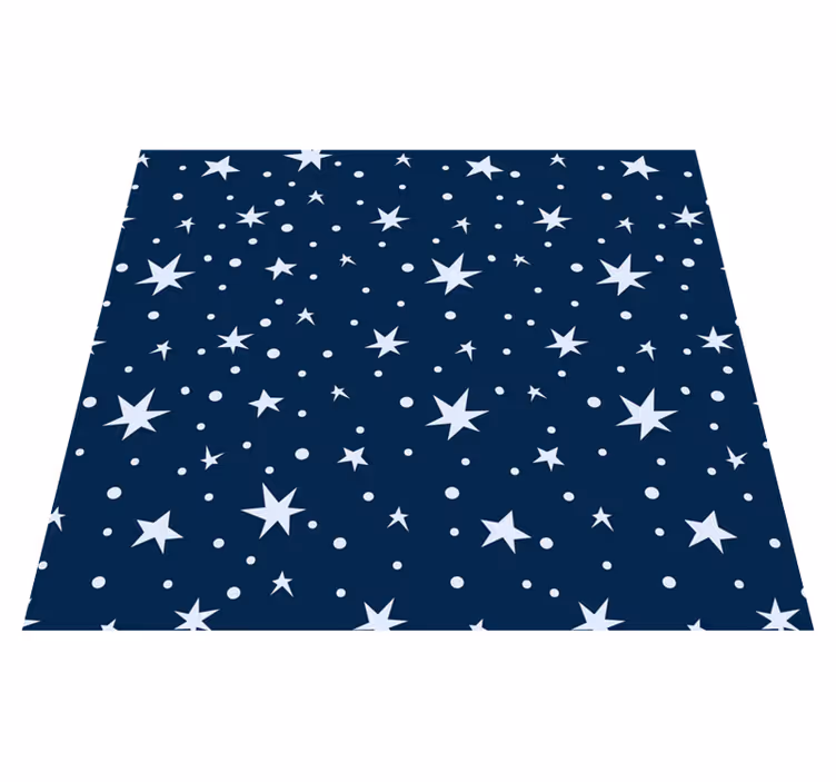 Star vinyl carpet stars on navy blue - TenStickers