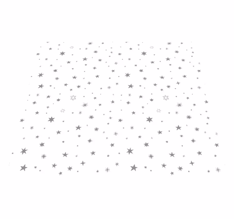 Star vinyl carpet gray background with white stars - TenStickers