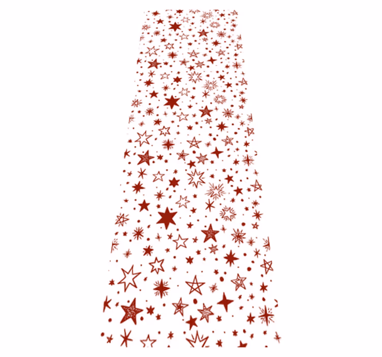 Red watercolor star star vinyl carpet - TenStickers