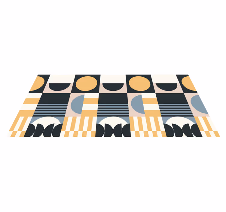 Living room vinyl carpet with abstract modern design - TenStickers