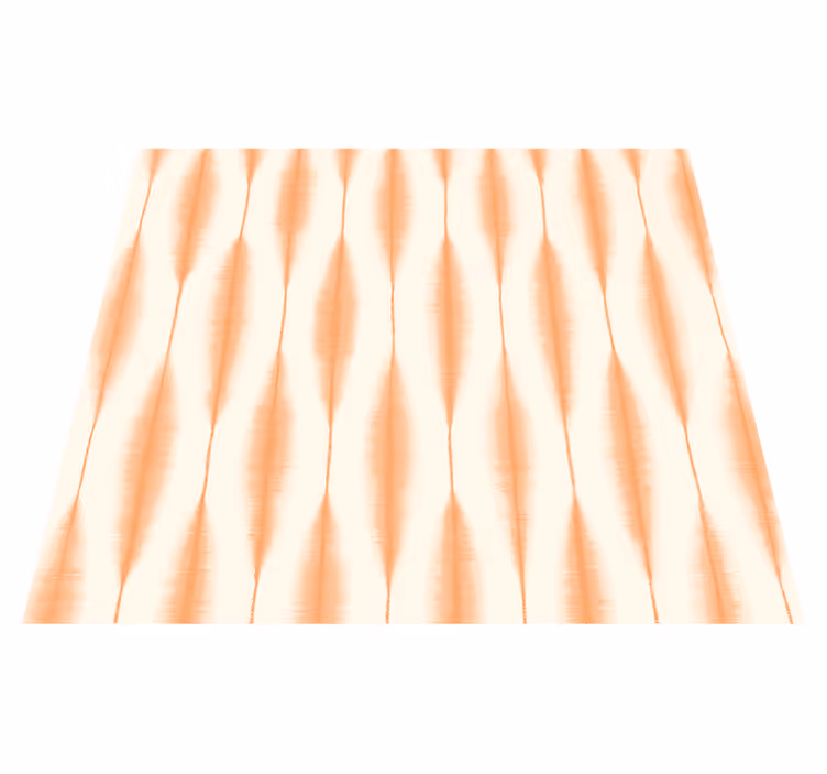 Geometric vinyl carpet ikat kasuri orange - TenStickers