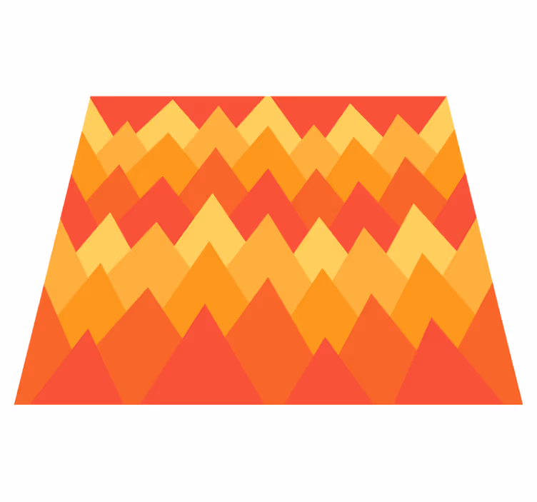 Geometric vinyl carpet geometric abstract mountains - TenStickers