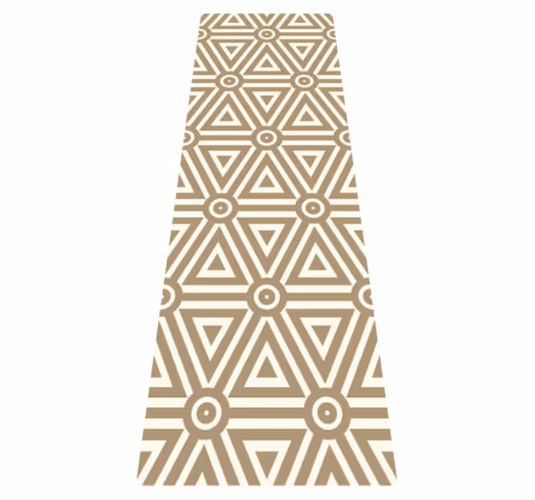 Geometric vinyl carpet retro vintage style - TenStickers