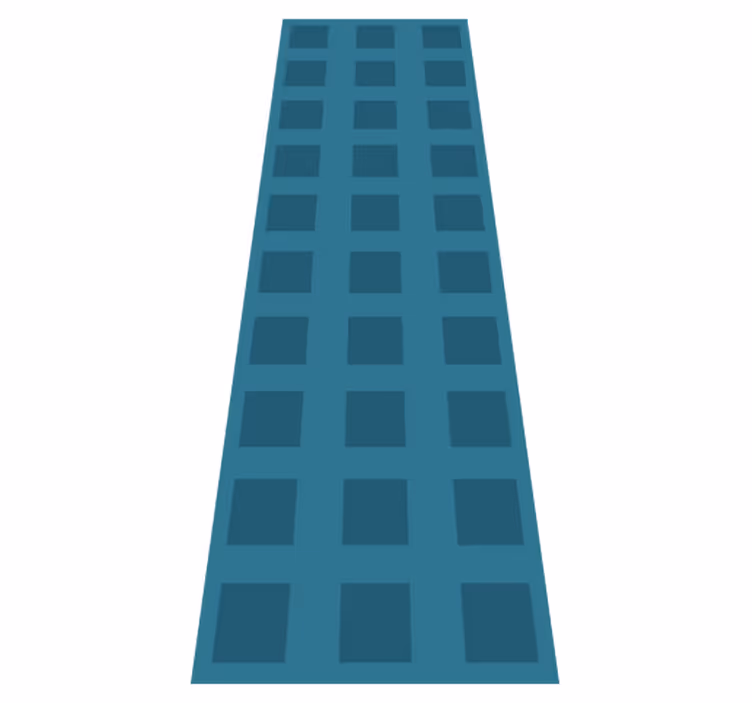 Geometric vinyl carpet blue square pattern - TenStickers