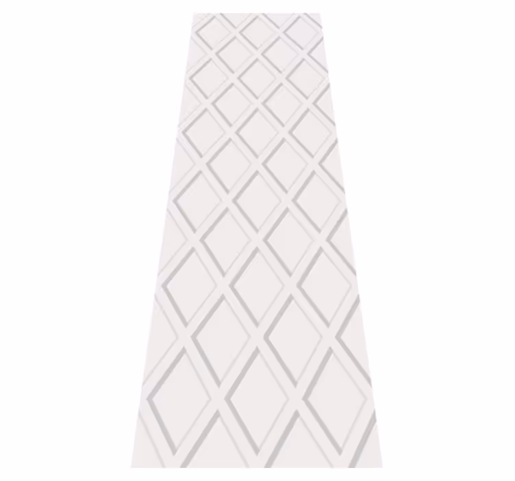 Geometric vinyl carpet 3d rhombus hamptons design - TenStickers