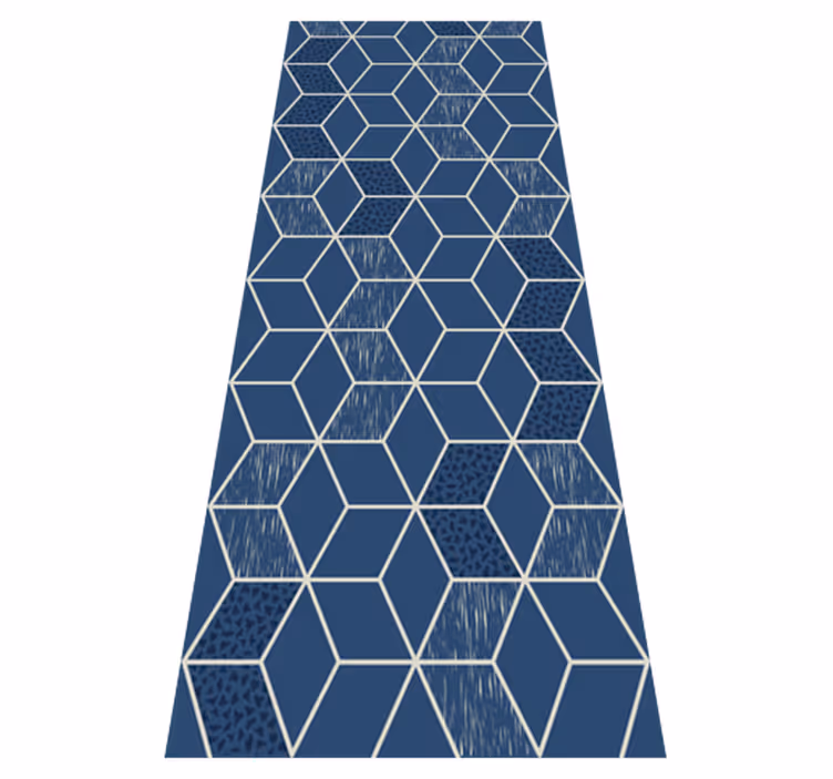 Distressed vittoria geometric vinyl carpet - TenStickers