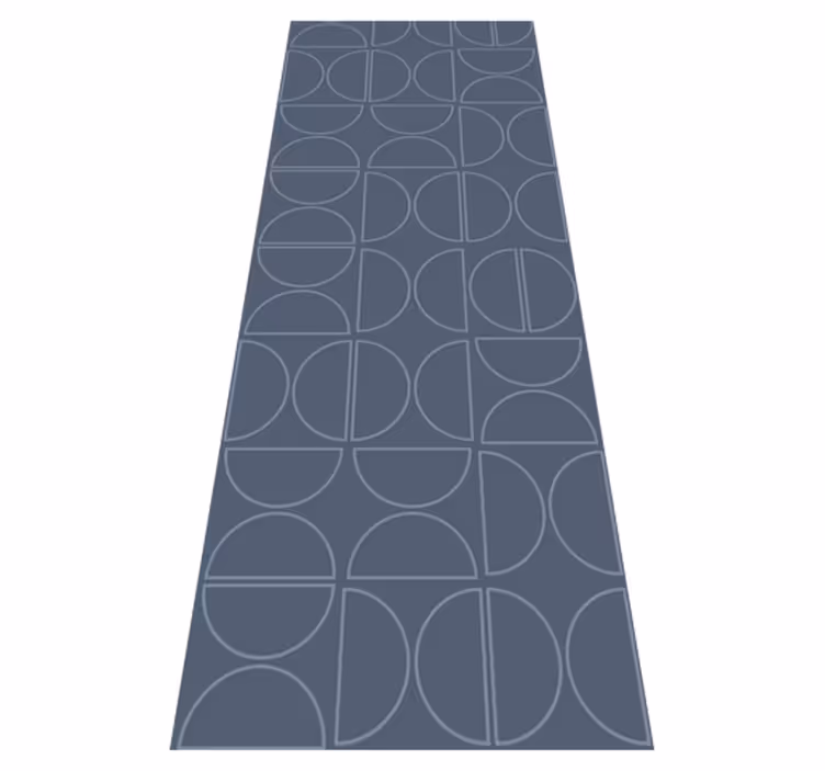 Geometric vinyl carpet rasch symmetry curve - TenStickers