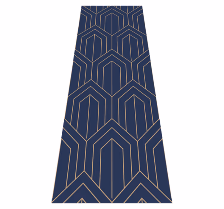 Geometric vinyl carpet geometric 'kayla metallic' - TenStickers