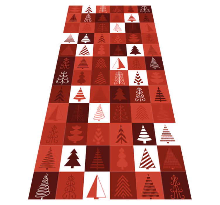 Christmas vinyl carpet christmas patchwork design - TenStickers