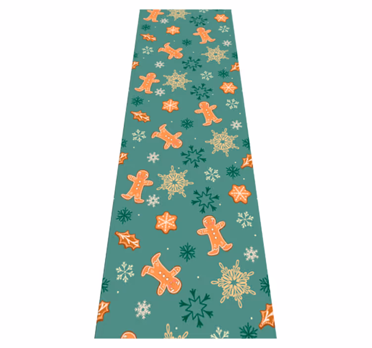 Christmas vinyl carpet christmas gingerbread design - TenStickers