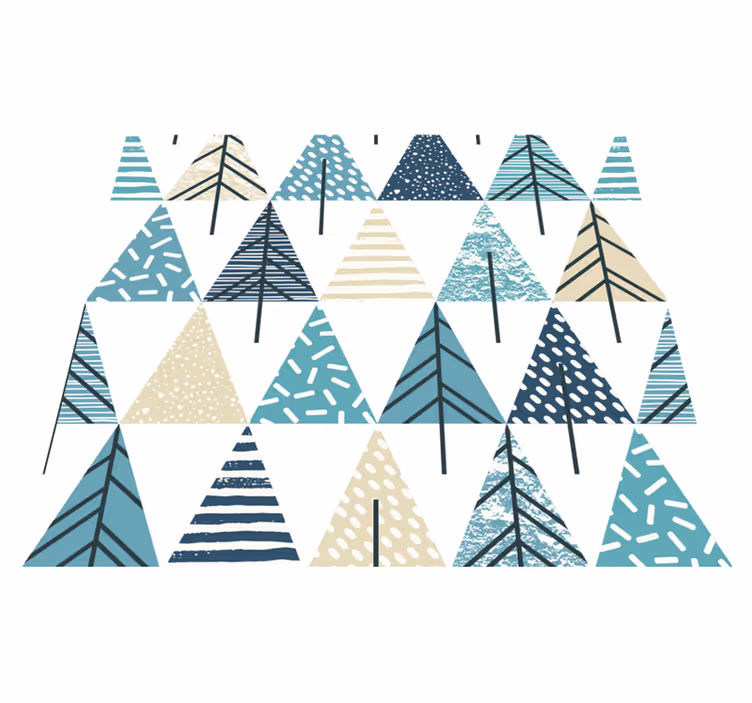 Bedroom vinyl carpet with nordic design - TenStickers