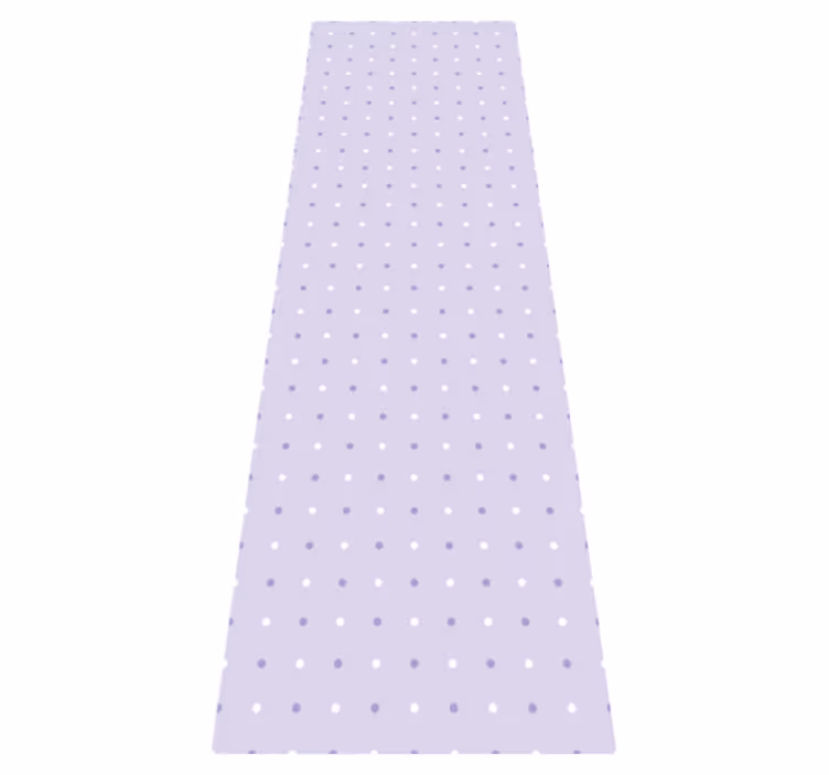Bedroom vinyl carpet in purple and white dots - TenStickers