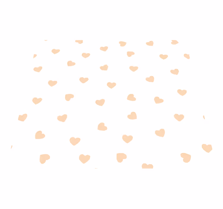 Tiny hearts bedroom vinyl carpet - TenStickers