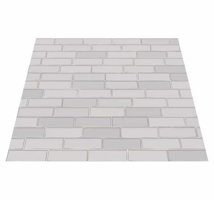 Bedroom vinyl carpet white bricks design - TenStickers
