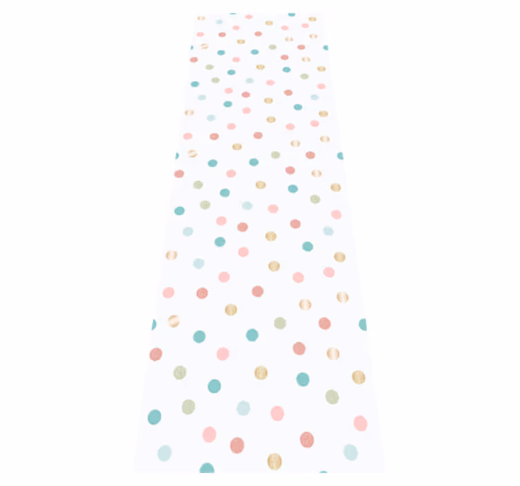 Bedroom vinyl carpet with glitter confetti dots - TenStickers