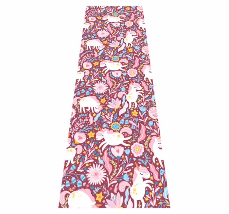 Bedroom vinyl carpet with beautiful unicorn design - TenStickers
