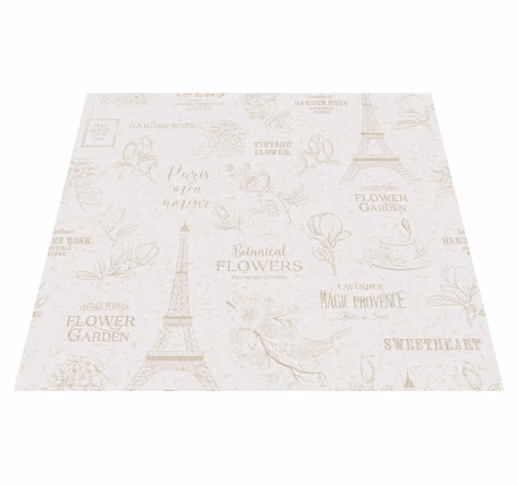 Bedroom vinyl carpet in parisian style - TenStickers