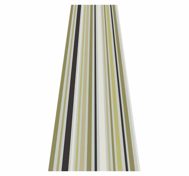 Bedroom vinyl carpet in geometric green lines - TenStickers