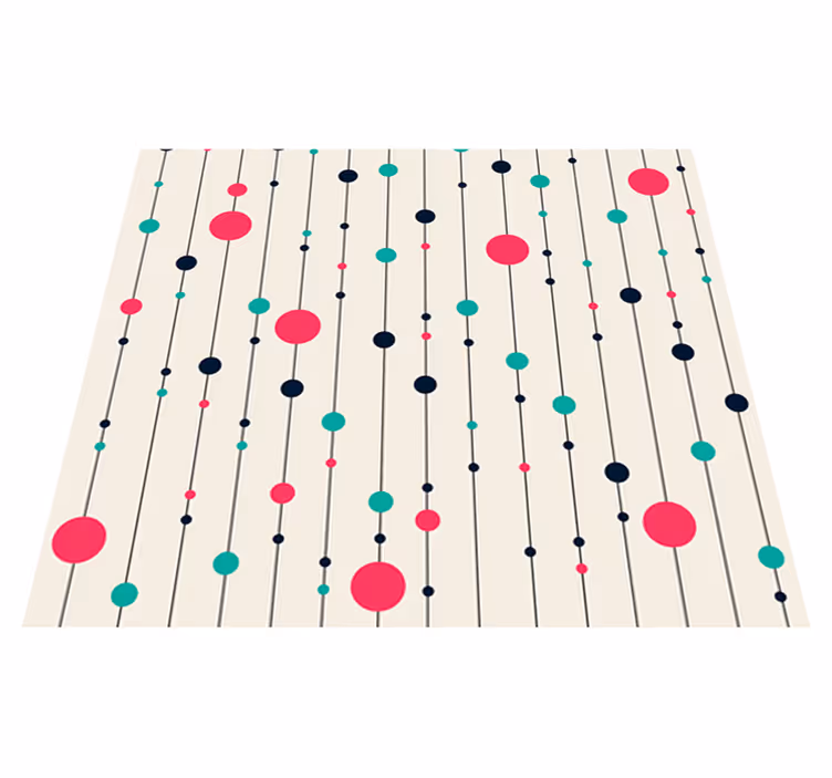 Charming dots pattern bedroom vinyl carpet - TenStickers